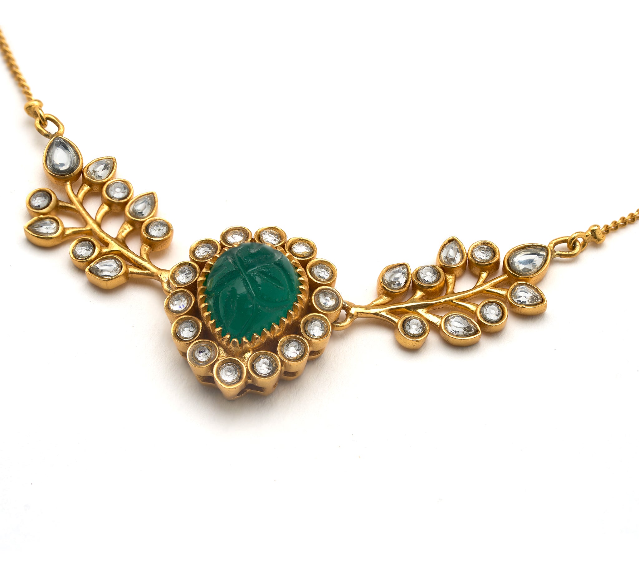 Dainty Emerald Necklace 