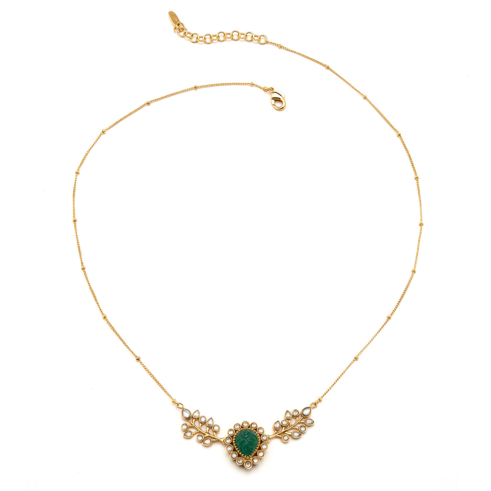 Dainty Emerald Necklace 