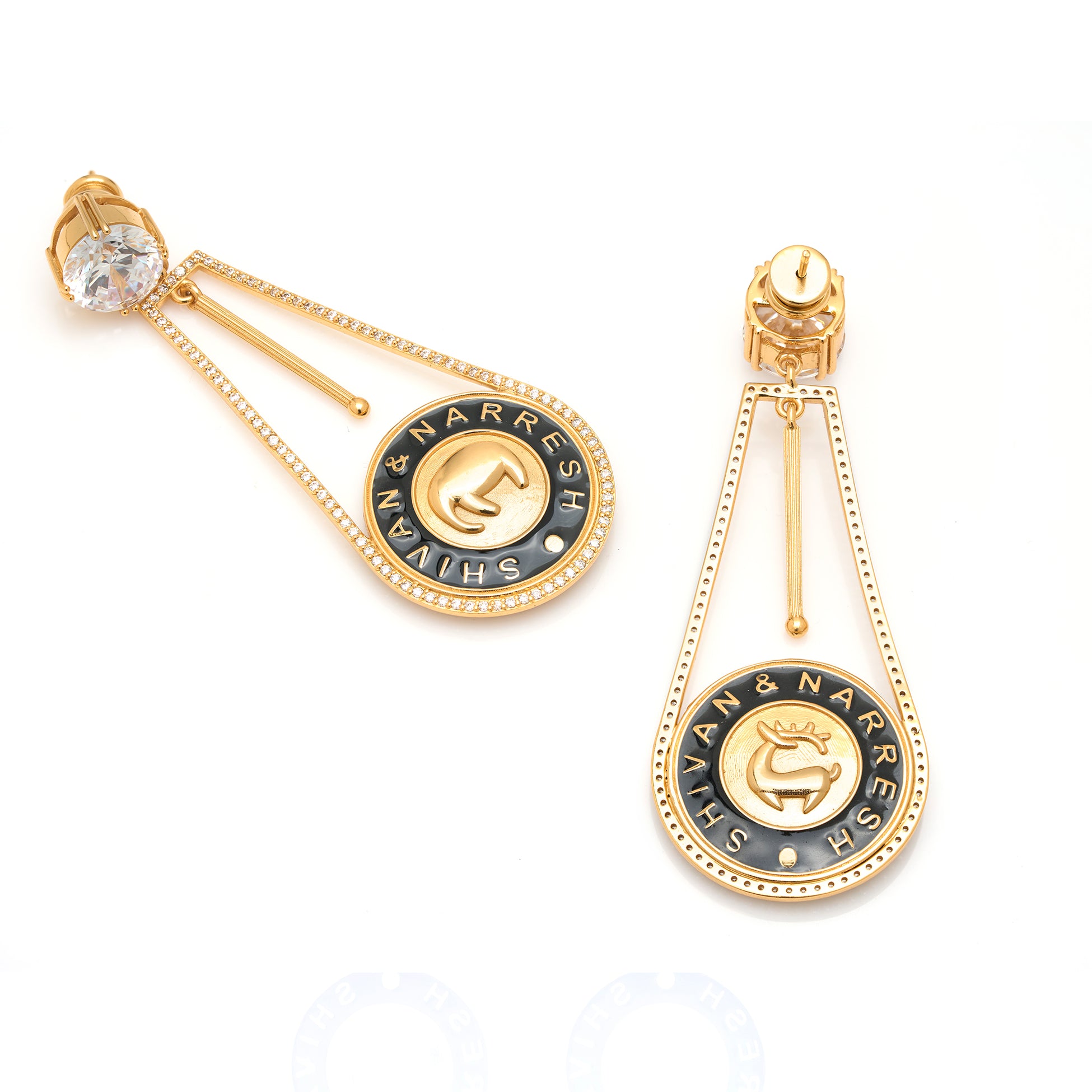 Numisma Pendulum Earrings by Shivan & Narresh thumbnail 2