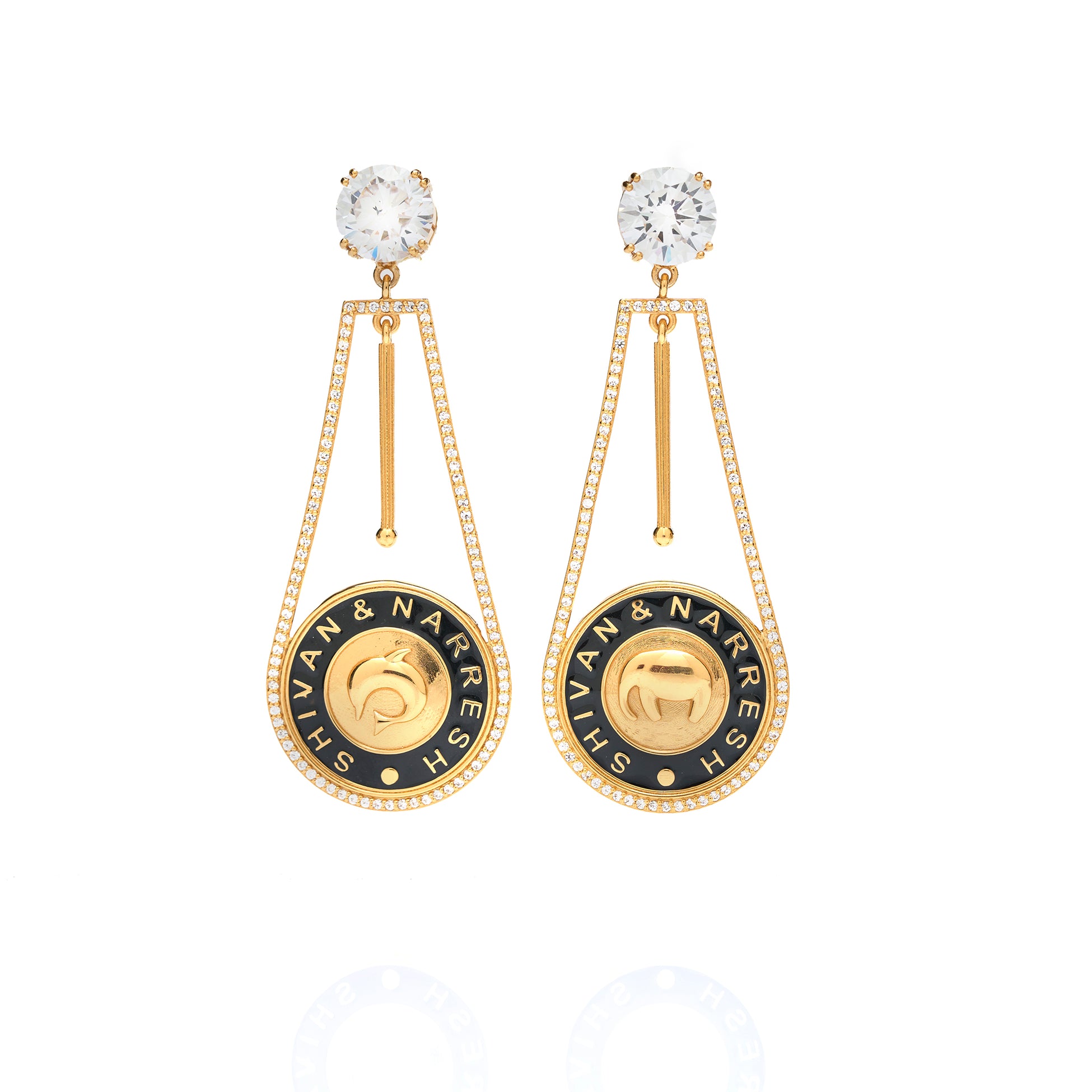 Numisma Pendulum Earrings by Shivan & Narresh thumbnail 3