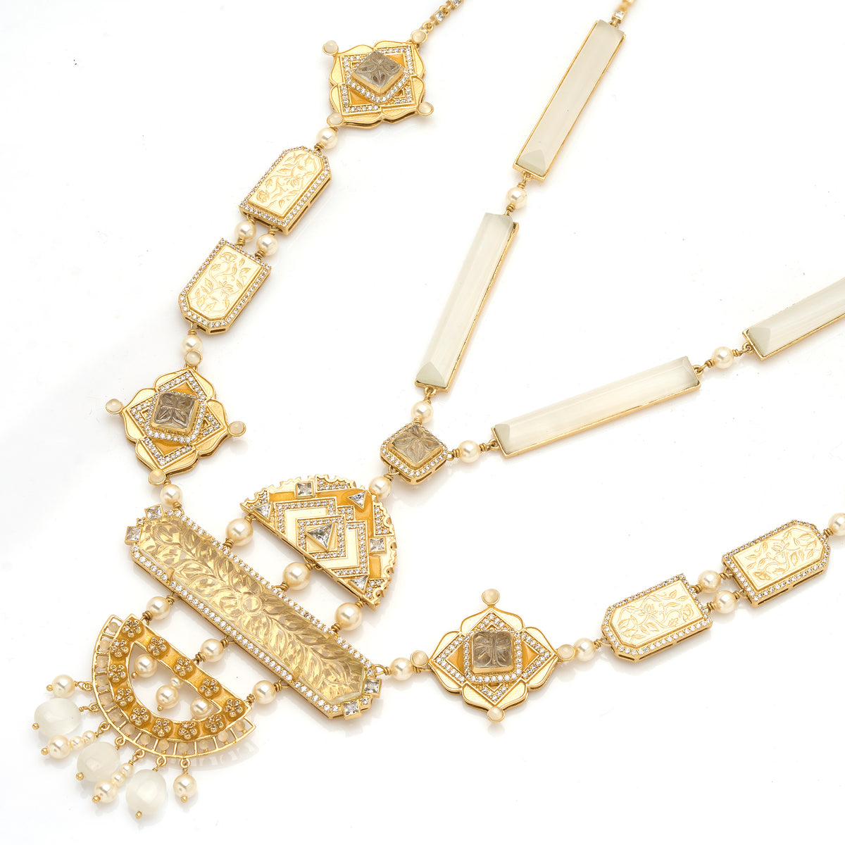 Amelia Multi-Strand Necklace by JJV by JJ Valaya image 2