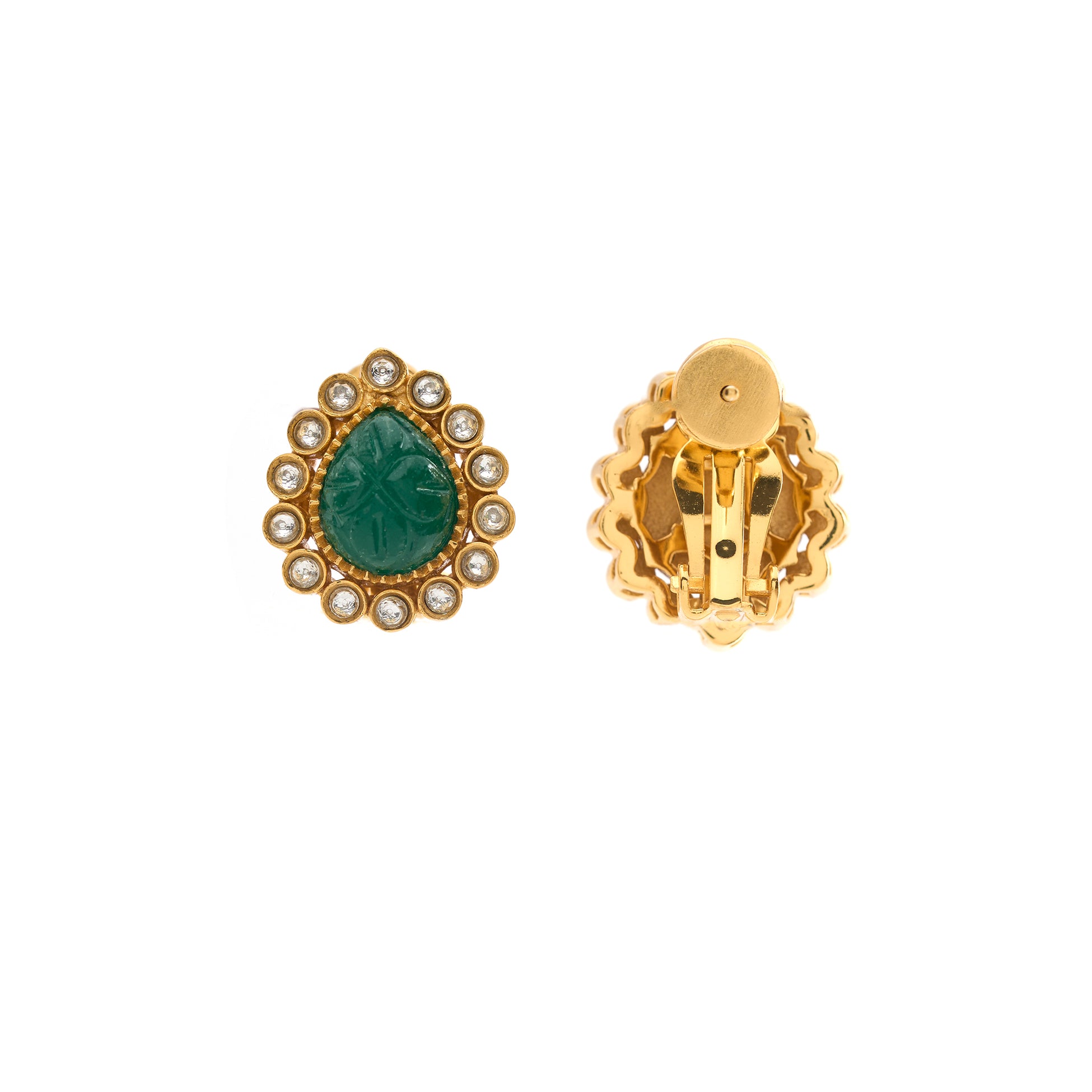 Pakeezah Emerald Studs by Suneet Varma thumbnail 3