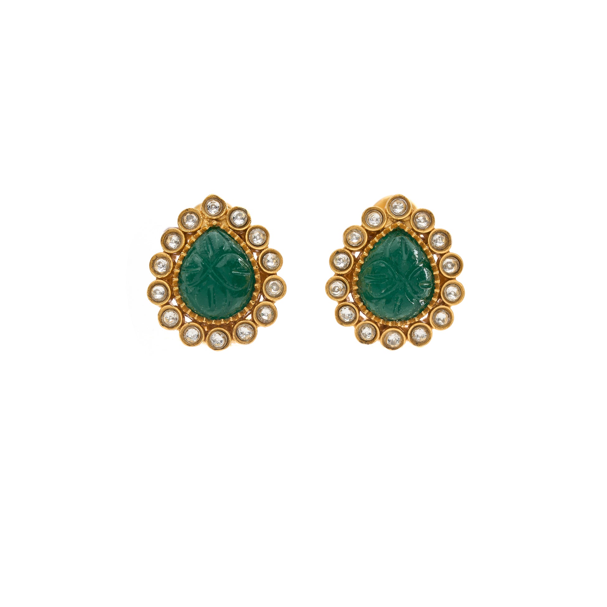 Pakeezah Emerald Studs by Suneet Varma thumbnail 2
