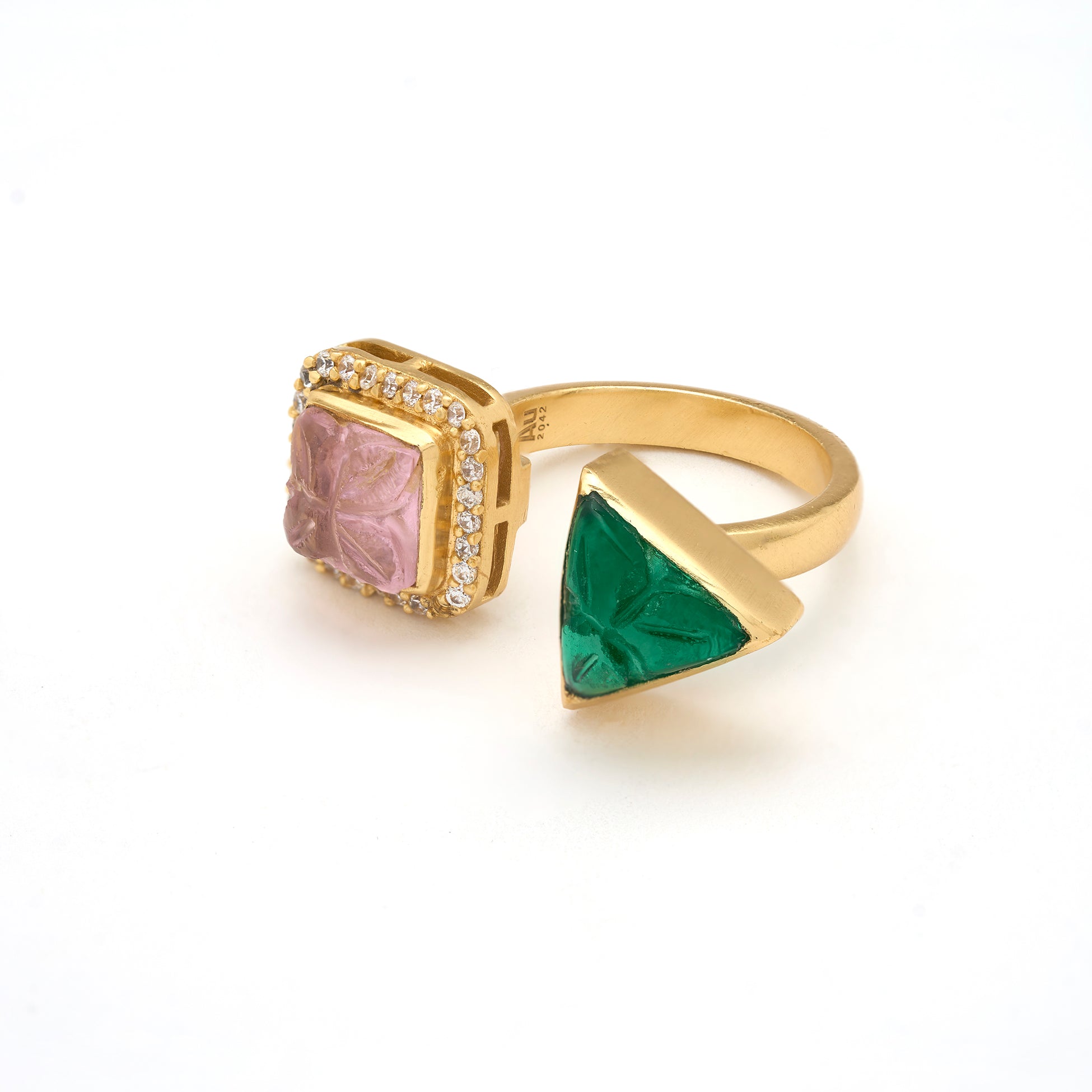 Rumeli Double-motif Ring (adjustable) by JJV by JJ Valaya thumbnail 2
