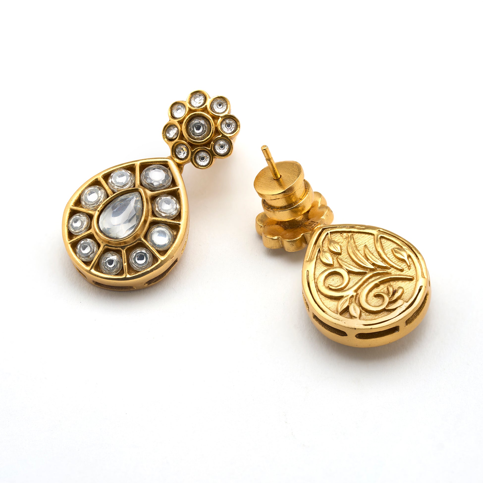 Rosa Kundan Drops by Suneet Varma thumbnail 3