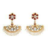 Gulmohar Crescent Studs by Tribe Amrapali