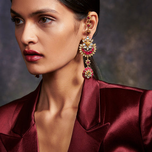 Carnival Of Crimsons Earrings