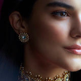 Pakeezah Kundan Studs by Suneet Varma