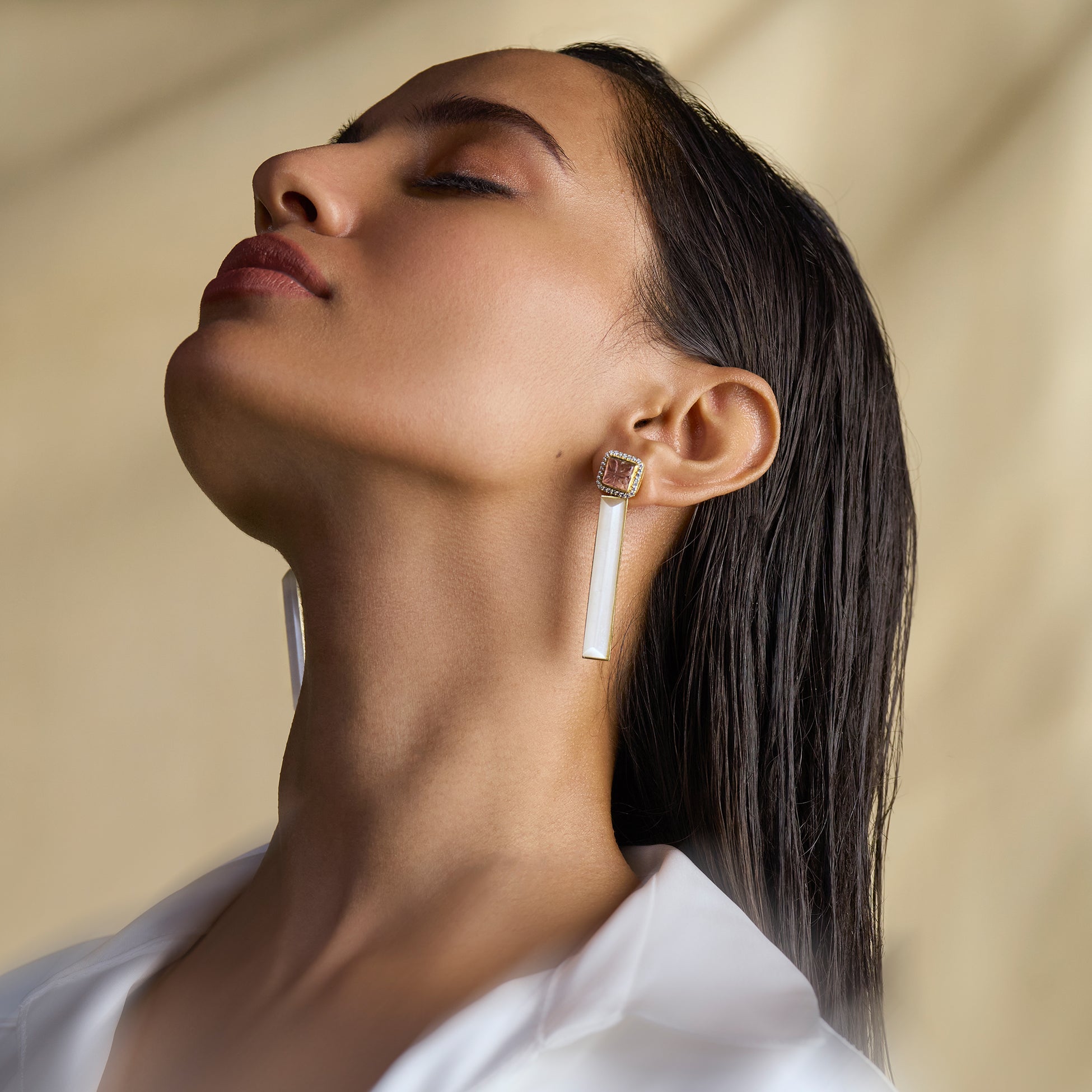 Amelia Drop Earrings by JJV by JJ Valaya thumbnail 2