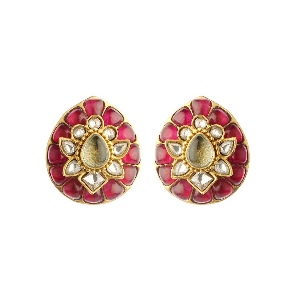 Carnival of crimsons studs