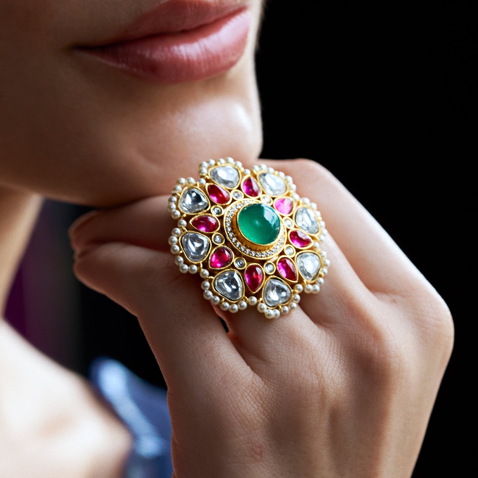 Caspara Ring (adjustable) by Suneet Varma