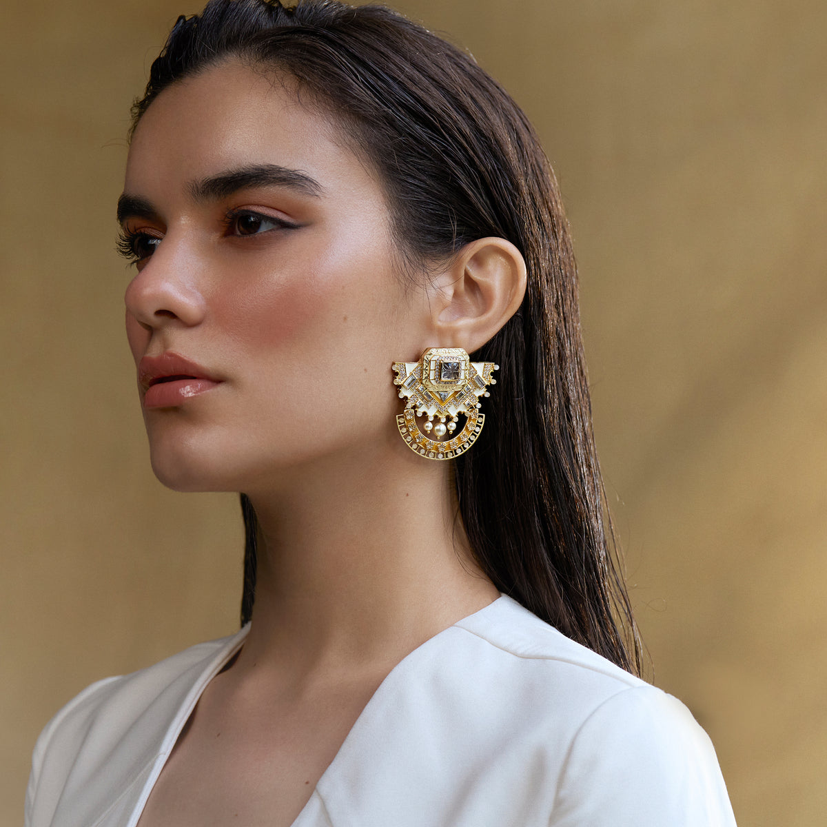Amelia Majestic Earrings by JJV by JJ Valaya image 1