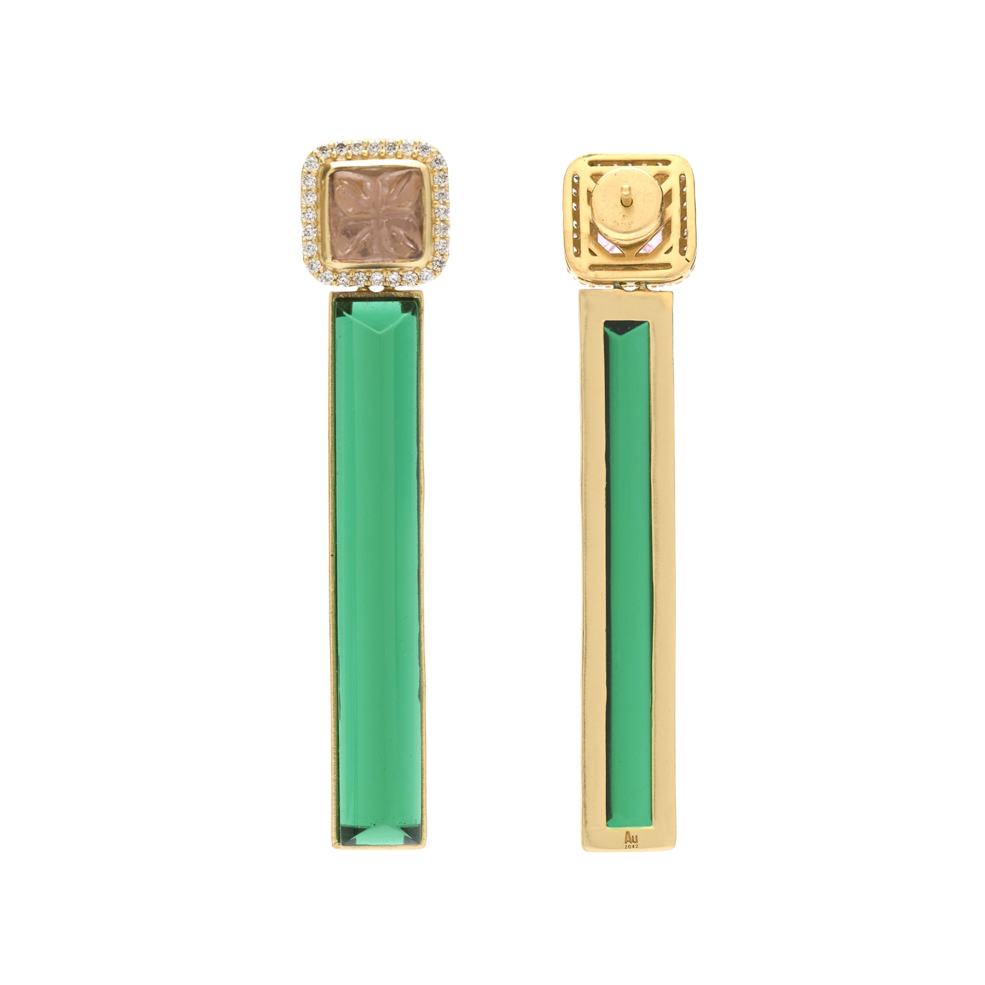 Rumeli Drop Earrings by JJV by JJ Valaya thumbnail 2