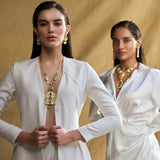 Amelia Angular Necklace by JJV by JJ Valaya