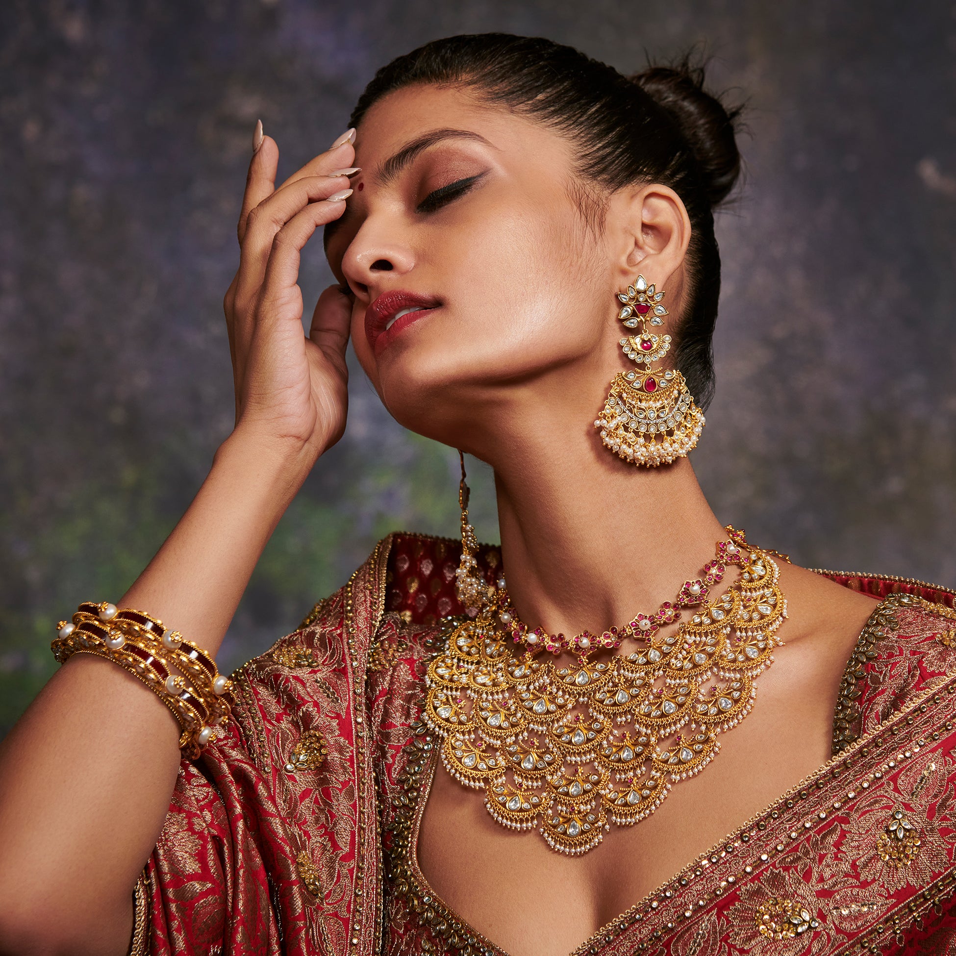 Dance Of Dawn Bangle (openable) by Tribe Amrapali thumbnail 4