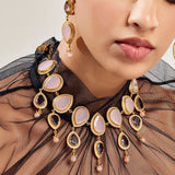 Wild Lavender Necklace With Morning Stars